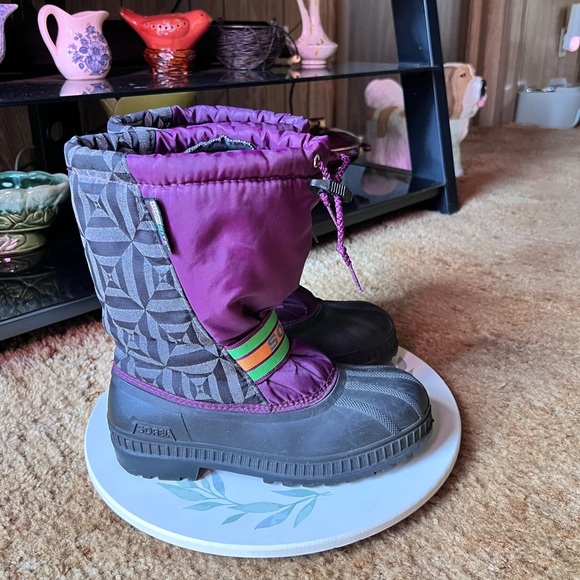 Women's Sorel Purple Winter snow Boots with illuminate Sz 6 Waterproof. - Picture 11 of 16
